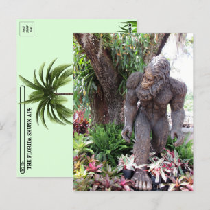 Carte Postale Post-croisement - Photo d'une statue Floride Skunk