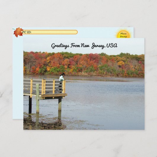 Carte Postale Post-croisement - Réflexions d'automne - Helmetta  (Devant / Derrière)