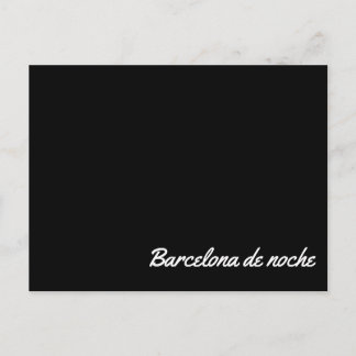 Carte Postale Postal Barcelona de noche