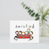 Carte Postale Postal de amistad para san valentin (Debout devant)