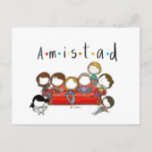 Carte Postale Postal de amistad para san valentin (Devant)