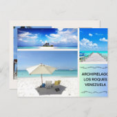 CARTE POSTALE POSTAL DE ARCHIPIELAGO LOS ROQUES (Devant / Derrière)