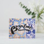 Carte Postale Postal de Barcelone (Debout devant)