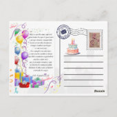 Carte Postale Postal de cumpleaños (Dos)