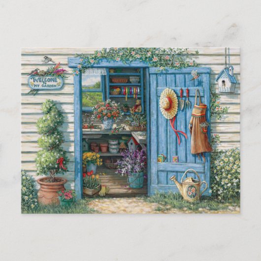 Carte Postale Postal de macetas d y flores (Devant)