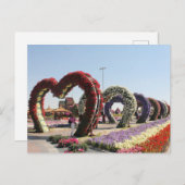 Carte Postale Postal Dubaï Miracle Garden (Devant / Derrière)