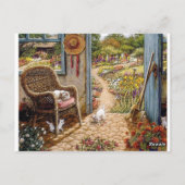 Carte Postale Postal pots, fleurs et couleurs (Dos)