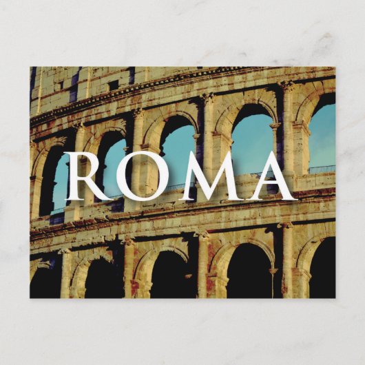 Carte Postale Postal Rome Italie Europe Wanderlust (Devant)
