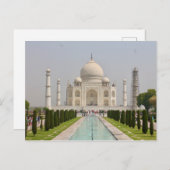Carte Postale Postal Taj Mahal, Inde (Devant / Derrière)