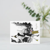 Carte Postale Postal ¡Taxi! (Debout devant)