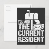 Carte Postale Postal Travailleurs actuellement Résidents Drôle (Devant / Derrière)