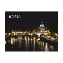 Postale de Rome la nuit