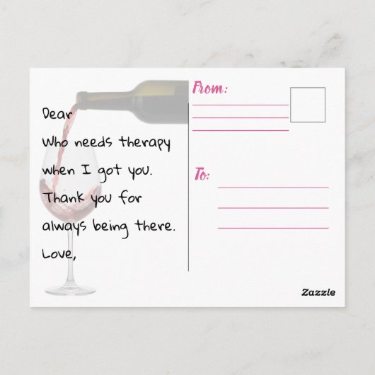 Carte Postale Postcard (Dos)