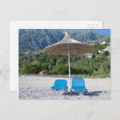 Carte Postale PostCard - À la plage (Devant / Derrière)