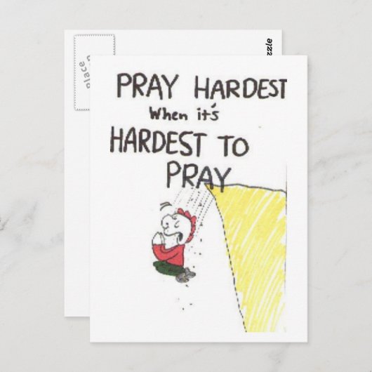 Carte Postale Postcard, animated with funny church sayings (Devant / Derrière)