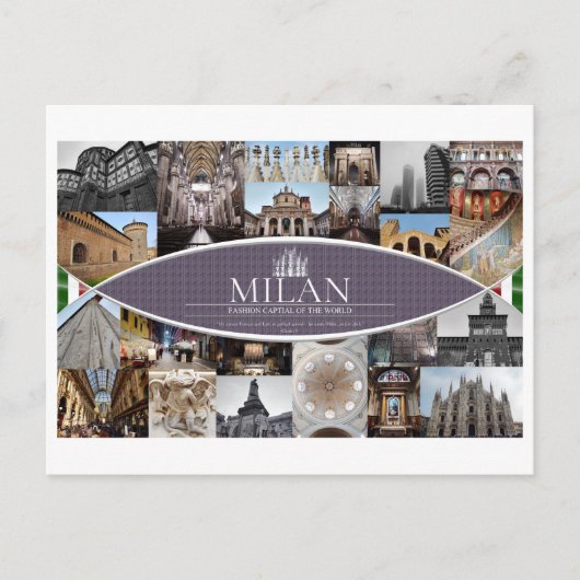 Carte Postale Postcard de Milan (Devant)