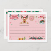 Carte Postale Postcard for Merry Christmas (Devant / Derrière)