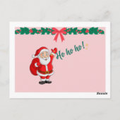 Carte Postale Postcard for Merry Christmas (Dos)