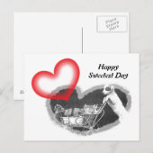 Carte Postale Postcard Furry Happy Sweetest Day Hearts Pet PC (Devant / Derrière)