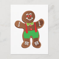 POSTCARD GINGERBREAD MAN