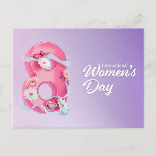 Carte Postale postcard international women's day 8 (Devant)