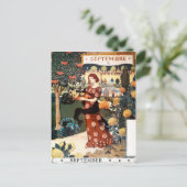 Carte Postale Postcard : Month of Septembre - septembre (Debout devant)