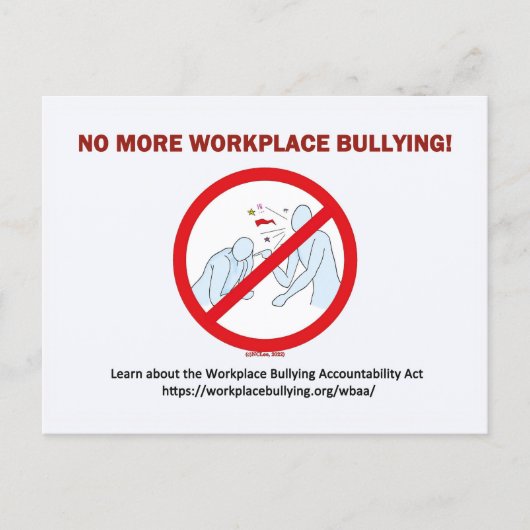 Carte Postale Postcard-NoMore Workplace Bullying (Devant)
