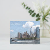 Carte Postale POSTCARD NYC SKYLINE lower Manhattan (Debout devant)