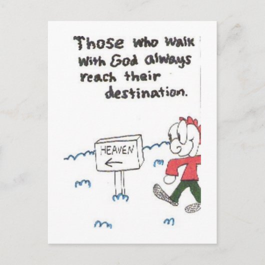 Carte Postale Postcard of funny church sayings, animated (Devant)