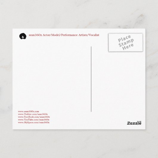 Carte Postale PostCard sean360x BE (Dos)