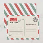 Carte Postale Postcard to Santa Claus (Devant / Derrière)