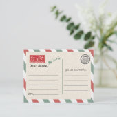 Carte Postale Postcard to Santa Claus (Debout devant)