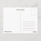 Carte Postale Postcard. Viking warrior (Dos)