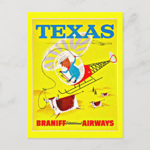 Carte Postale Postcard-Vintage Dallas Artwork-17