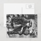 Carte Postale Postcard - Vintage Winter Scene (Devant / Derrière)