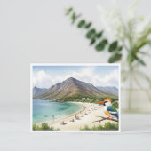 Carte Postale Postcard Volcano & Feather (Debout devant)