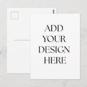 Carte Postale Postcard w/ Backing (Devant / Derrière)