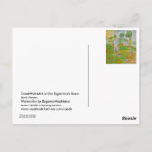 Carte Postale Postcard with a post-stamp on the card's backside. (Dos)