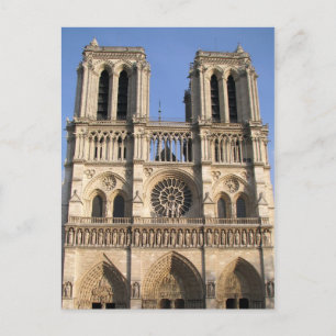 Carte Postale Postcard with Notre Dame de Paris cathedral