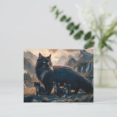 Carte Postale Postcards Cat Série 11 21 (Debout devant)