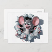 Carte Postale Postcards Happy Birthday Souris (Devant / Derrière)
