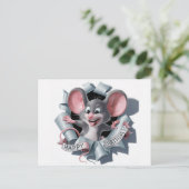 Carte Postale Postcards Happy Birthday Souris (Debout devant)