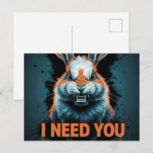 Carte Postale Postcards I Need You (Devant / Derrière)