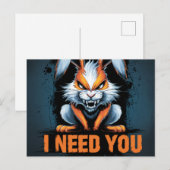 Carte Postale Postcards I Need You 05 (Devant / Derrière)