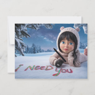 Carte Postale Postcards I Need You 07