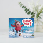 Carte Postale Postcards Snow Day 03 (Debout devant)