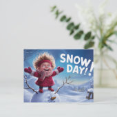 Carte Postale Postcards Snow Day 05 (Debout devant)