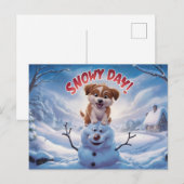 Carte Postale Postcards Snow Day 08 (Devant / Derrière)