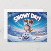 Carte Postale Postcards Snow Day 11 (Devant / Derrière)