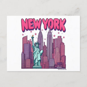 Carte Postale postcart de new york